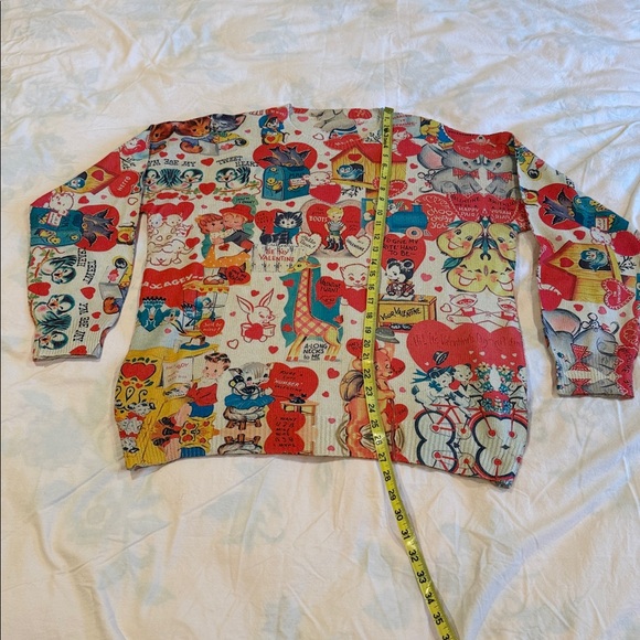 Colorful Graphic Valentine’s Day Women's Sweater - Picture 1 of 12